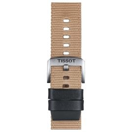 Tissot T852.046.752 Uhrenarmband 22 mm Textil Beige