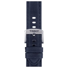 Tissot T852.046.831 Watch Strap 20 mm Dark Blue Leather