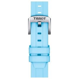 Tissot T852.047.450 Uhrenarmband 18 mm Silikon Hellblau
