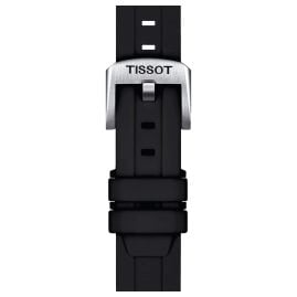 Tissot T852.047.455 Uhrenarmband 18 mm Silikon Schwarz