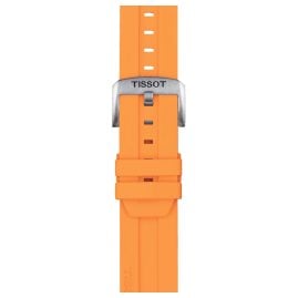 Tissot T852.047.918 Uhrenarmband 22 mm Silikon Orange