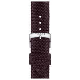 Tissot T852.048.181 Watch Strap 21 mm Textile Dark Brown