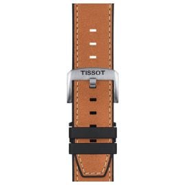 Tissot T852.047.777 Watch Strap 23 mm Leather/Rubber Brown