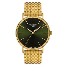 Tissot T143.410.33.091.00 Men's Watch Everytime Gold Tone/Green