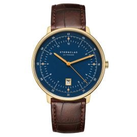 Sternglas S01-HH07-HE01 Men's Watch Quartz Hamburg Dark Blue/Gold Tone