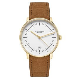 Sternglas S01-NAE02-WL02 Herrenuhr Naos Edition Heritage Braun/Goldfarben