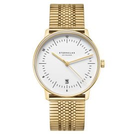 Sternglas S01-NAE02-ME09 Men's Watch Naos Edition Heritage Gold Tone