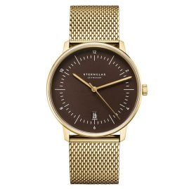 Sternglas S01-NAE21-MI05 Herrenuhr Naos Edition Heritage Goldfarben/Braun