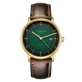 Sternglas S01-NS22-BR01 Herrenuhr Naos Solar Dunkelbraun/Grün
