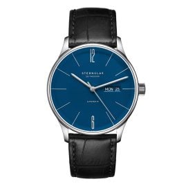 Sternglas S02-BE06-HE04 Men's Wristwatch Berlin Automatic Black/Blue