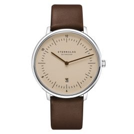 Sternglas S01-NX54-PR04 Men´s Watch Quartz Naos XL Sand Brown
