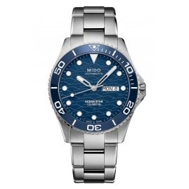 Mido M042.430.11.041.00 Men's Automatic Diver's Watch Ocean Star 200C Blue