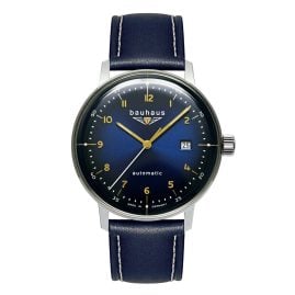 Bauhaus 2064-3 Herren-Armbanduhr Automatik Blau