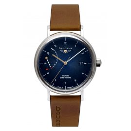 Bauhaus 2160-3 Men's Watch Automatic Brown/Dark Blue