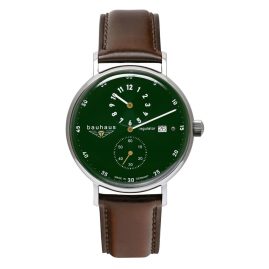 Bauhaus 2126-4 Men's Automatic Watch Regulator Brown/Green