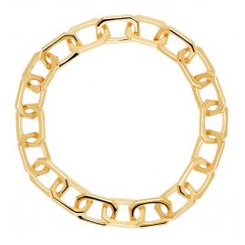P D Paola PU01-151-U Women's Bracelet Small Signature Gold Tone