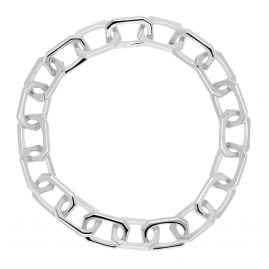 P D Paola PU02-151-U Ladies' Bracelet Small Signature Silver Tone