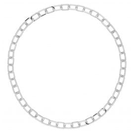 P D Paola CO02-382-U Women's Necklace Small Signature Silver Tone