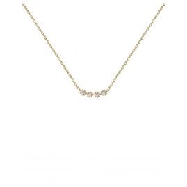 P D Paola CO01-366-U Ladies' Necklace White Tide Gold Plated Silver