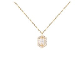 P D Paola CO01-493-U Damen-Halskette Sentiment Silber vergoldet