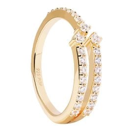 P D Paola AN01-865 Damen-Ring Silber vergoldet