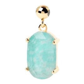 P D Paola CH01-016-U Charm Pendant Serenety Amazonite gold plated