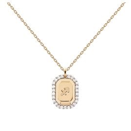 PDPaola CO01-576-U Damen-Halskette Sternzeichen Schütze Silber vergoldet