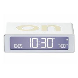 Lexon LR158W9 Digital Alarm Clock Flip Mini White