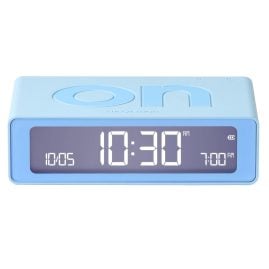 Lexon LR158LB1 Digital Alarm Clock Flip Mini Light Blue