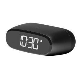 Lexon LR154N Mini Travel Alarm Clock Minut Black
