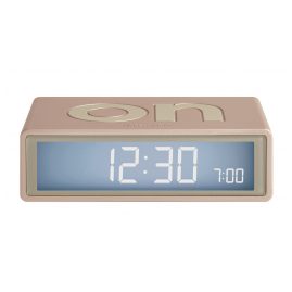 Lexon LR150D1 Alarm Clock Flip+ Rubber Gold Radio-Controlled