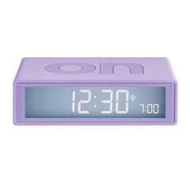 Lexon LR150LL Radio-Controlled Alarm Clock Flip+ Purple