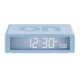 Lexon LR150LB1 Radio-Controlled Alarm Clock Flip+ Light Blue