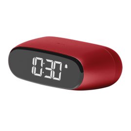 Lexon LR154DR Mini Travel Alarm Clock Minut Dark Red