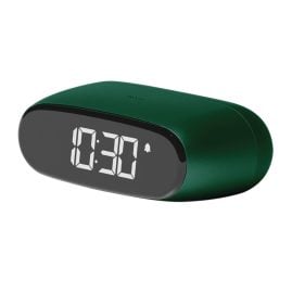 Lexon LR154DG1 Mini Travel Alarm Clock Minut Dark Green