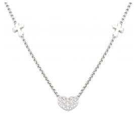 Amen CLCHZB3 Ladies' Necklace Heart 925 Silver Cubic Zirconia