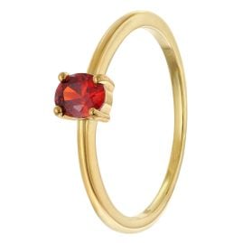 Acalee AC8814-08 Damenring 333 Gold (8k) Ovaler Zirkonia Rot