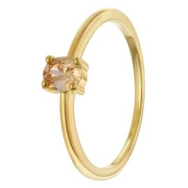 Acalee AC8814-17 Damenring 333 Gold (8k) Ovaler Zirkonia Champagne