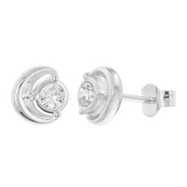 Acalee AC8888-01 Damen Ohrringe 925 Silber Ohrstecker Zirkonia