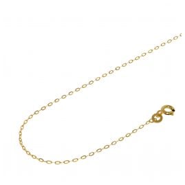 Acalee 10-1050 Necklace 333 Gold / 8 K Flat Anchor Chain 1.1 mm