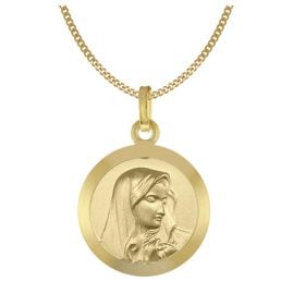 Acalee 50-1023 Necklace with Maria Dolorosa Pendant Gold 333 Madonna Ø 16 mm