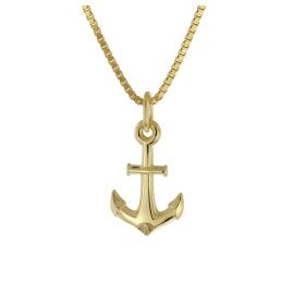 Acalee 50-1033 Necklace with Anchor Pendant 333/8K Gold