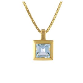 Acalee 80-1004-01 Gold Anhänger 333 / 8K Gelbgold Topas Blau