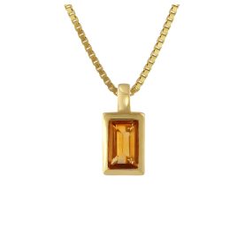 Acalee 80-1005-06 Necklace Pendant Gold 333 / 8K with Citrine