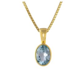Acalee 80-1010-01 Gold Pendant 333 / 8K with Topaz