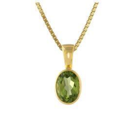 Acalee 80-1010-04 Gold Pendant 333 / 8K with Peridot