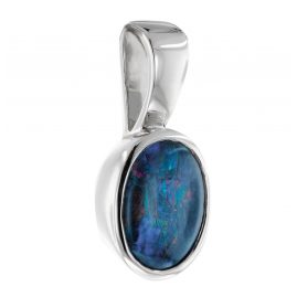 Acalee 80-1010-09 Gold Pendant 333 / 8K White Gold with Opal Triplet