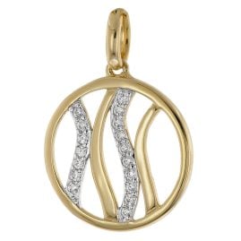 Acalee 80-1018 Women's Pendant Gold 333 with White Cubic Zirconia