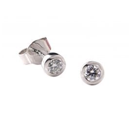 Acalee 70-1008-25 Diamond Stud Earrings 585/14 K White Gold 0.25 Carat