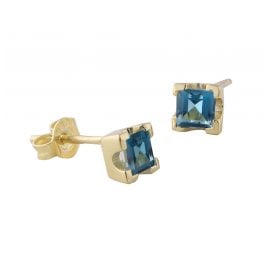 Acalee 70-1016-03 Stud Earrings Gold 333 / 8K Studs Topaz London Blue